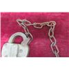 Image 4 : Antique CPR Canadian Pacific Railway Padlock and Brass Embossed "CPR S R.M. Co" Key – Worki