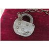 Image 5 : Antique CPR Canadian Pacific Railway Padlock and Brass Embossed "CPR S R.M. Co" Key – Worki