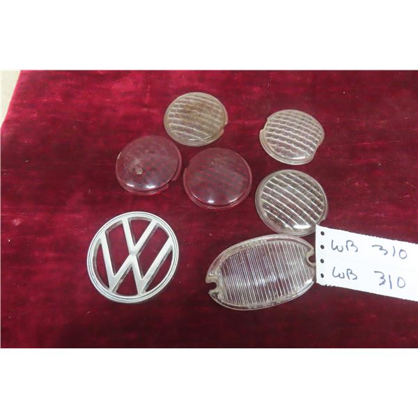 Vintage VW Emblems and 6 Light Bezels
