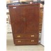 Image 1 : Armoire with 2 Doors and Bottom Drawers – 58" x 38" x 18"