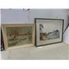 Image 1 : Framed Pictures – Qty 2 – Largest 25" x 32"