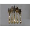 Image 11 : Royal Sealy Silverware Set – 52 Pieces – Gold-Plated Handles with Chest