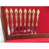 Image 2 : Royal Sealy Silverware Set – 52 Pieces – Gold-Plated Handles with Chest