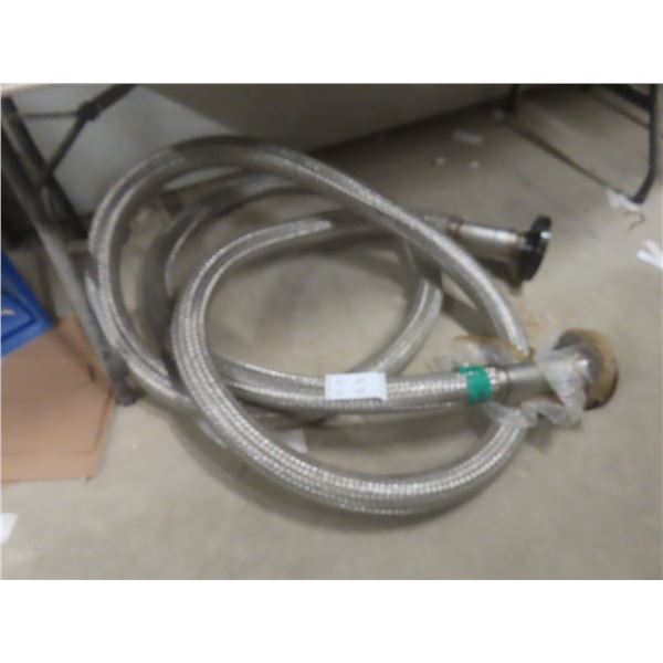 Braided Heavy Duty Stainless Steel Hose with Pickups – Approx. 2" Diameter