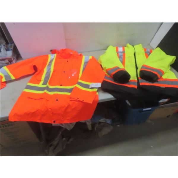 Terra Hi-Vis Jacket – Size M–L and Retro Reflective Traffic Jacket – Size Large