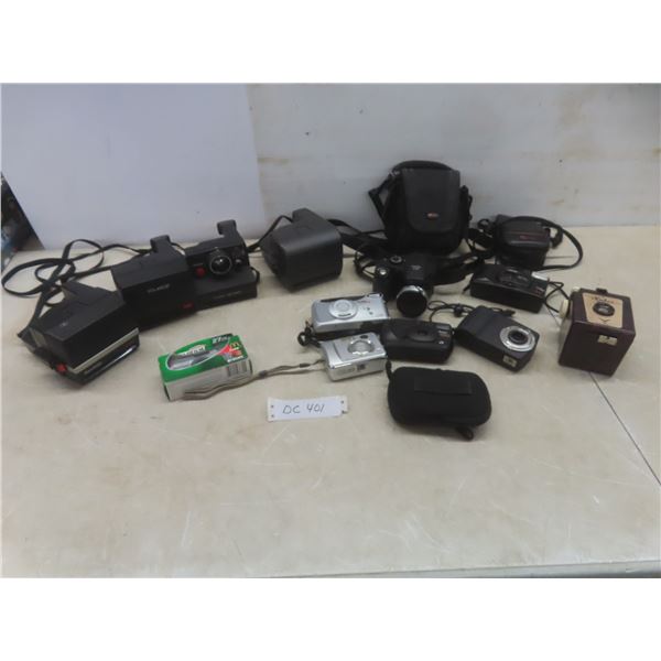 Cameras – Polaroid, Sabre 620, Kodak (Some with Cases) and More