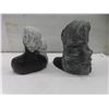 Image 2 : Black Coral Statues – Qty 2 – Tallest 8" – Made in Hawaii