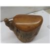 Image 10 : Aztec-Style Mosaic Burial Death Mask, 8 3/4" x 6½", and Hand-Carved Jewelry Box with Hidden Compart
