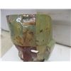 Image 3 : Aztec-Style Mosaic Burial Death Mask, 8 3/4" x 6½", and Hand-Carved Jewelry Box with Hidden Compart