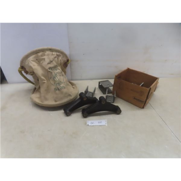 Klein Tools Canvas Bucket – Model 5109, Tandem Double-Eye Hanger Kit