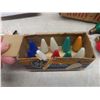 Image 10 : Vintage Christmas Light Strings (Some with Original Boxes) and Extra Bulbs