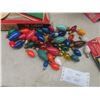 Image 12 : Vintage Christmas Light Strings (Some with Original Boxes) and Extra Bulbs