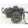 Image 2 : Konica and Mamiya Cameras with 2 Lenses, Flash Unit and Camera Bag