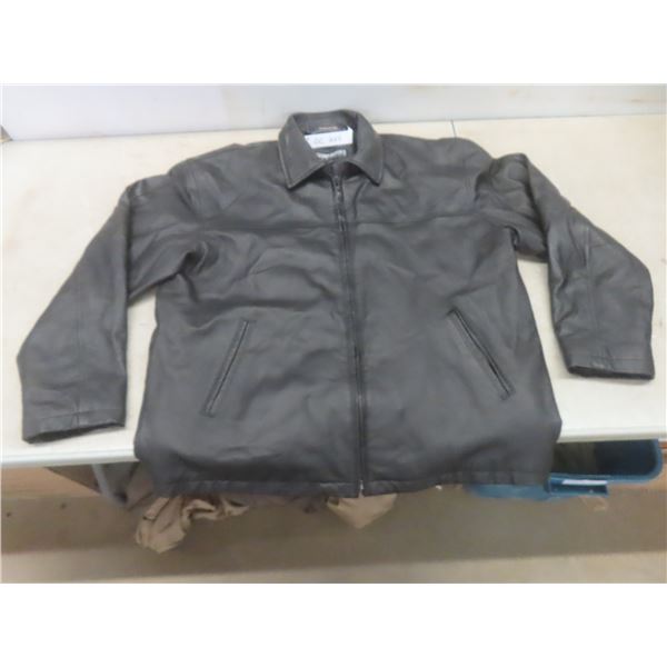 Peele Cuir Leather Jacket – Size 2XL