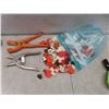Image 2 : Calf Feeder Muffs, Tagger with Tags, Vintage Veterinary Instruments – Teat Slitter, Syringe and Mor
