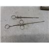 Image 9 : Calf Feeder Muffs, Tagger with Tags, Vintage Veterinary Instruments – Teat Slitter, Syringe and Mor