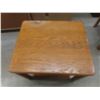 Image 4 : 3-Piece Matching Oak Coffee Table Set with 2 End Tables – 21" x 22" x 26" and 16" x 49½" x 23"