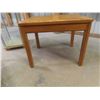 Image 6 : 3-Piece Matching Oak Coffee Table Set with 2 End Tables – 21" x 22" x 26" and 16" x 49½" x 23"