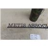 Image 3 : Metis Association Inc. Metal Sign and Candle Holder