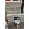 Image 2 : 4-Piece Bedroom Set: Dresser with Mirror, Desk with Hutch, Night Stand and Single Captain Bed