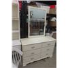 Image 9 : 4-Piece Bedroom Set: Dresser with Mirror, Desk with Hutch, Night Stand and Single Captain Bed