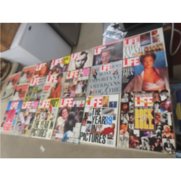 Life Magazines – Qty 16 (1980s–1990s) and Weekly Fat Like Me Magazines – Qty 3