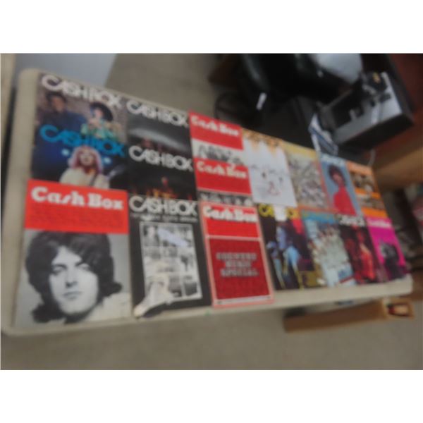 Cashbox Magazines – Qty 17 – 1970s
