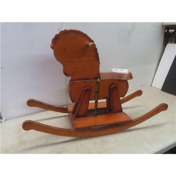 Wooden Rocking Horse – 24" x 35" x 11½"