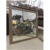 Image 1 : Wood-Framed Mirror – 39" x 39"