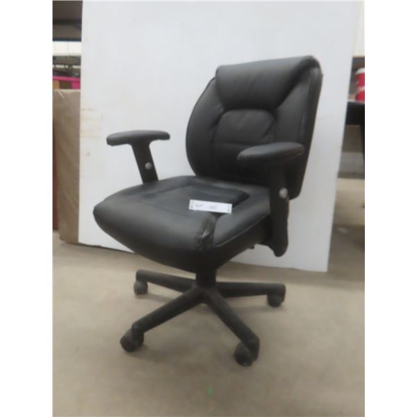 Leather-Style Rolling 3-Way Adjustable Office Chair