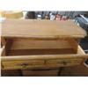 Image 6 : Oak-Style Armoire with Dual Upper Cabinets and Lower Storage Drawers – 63" x 41" x 20"