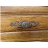 Image 9 : Oak-Style Armoire with Dual Upper Cabinets and Lower Storage Drawers – 63" x 41" x 20"