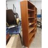Image 2 : 2 Bookcases: 4 & 5 Shelf – 72" x 32¼" x 11½" and 72" x 28¼" x 11½" – Some Shelf Clips Missing