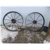 Image 1 : 2 Steel Wheels, 30" Diameter