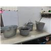 Image 2 : Galvanized Basins, Coal Shuttle and Bucket