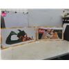 Image 2 : 2 Coca-Cola Pictures Mounted on Wood, 16" × 31"