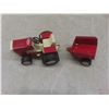 Image 7 : Tonka, Buddy L Tractor with Trailer, Dump Truck and Tonka Cement Mixer on Trailer