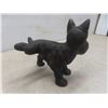 Image 1 : Cast Iron Scotty Dog (6" × 7" × 5") and Coca-Cola Tray