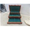 Image 5 : Wooden Jewelry Case and Hudson's Bay / Eaton's 1670–1995 Commemorative Cloth Bag
