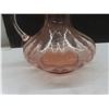 Image 6 : Pink Depression Glass Divided Platter, Vintage Pink Glass Pitcher and Pyrex Casserole Dish