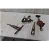 Image 1 : Antique Tools — Press Drill, Stanley No. 45 Plane and Tap Borer