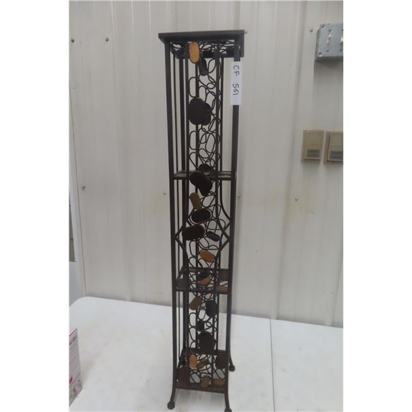 Metal Stand / CD Rack, 34" × 7" × 7"