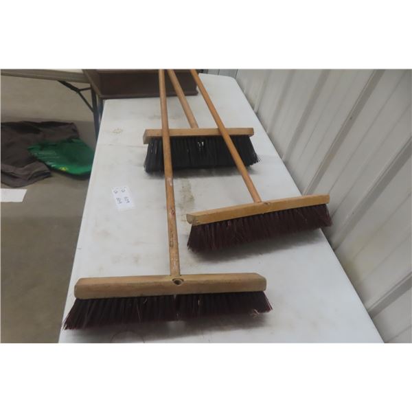 3 Push Brooms