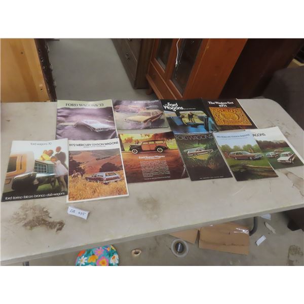 10 Ford / Mercury Brochures — 1969 and 1970s