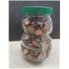 Image 2 : Kraft Peanut Butter Teddy Bear Jar Full of Pennies