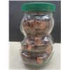 Image 4 : Kraft Peanut Butter Teddy Bear Jar Full of Pennies