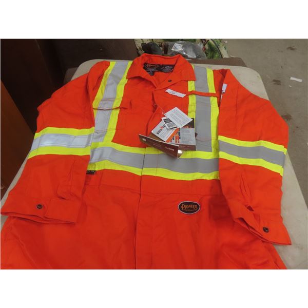 New FR-Tech Flame Resistant Safety Coveralls — Size 48, with Tags