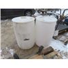 Image 4 : 2 White Poly Barrels