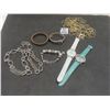 Image 1 : Pandora Style Bracelet, Necklace, Bangle, Gold Tone Necklace/Belt and 2 Watches