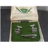 Image 9 : Vintage Continental Necklace with Matching Clip-On Earrings, Stacey Cufflinks and Tie Clip